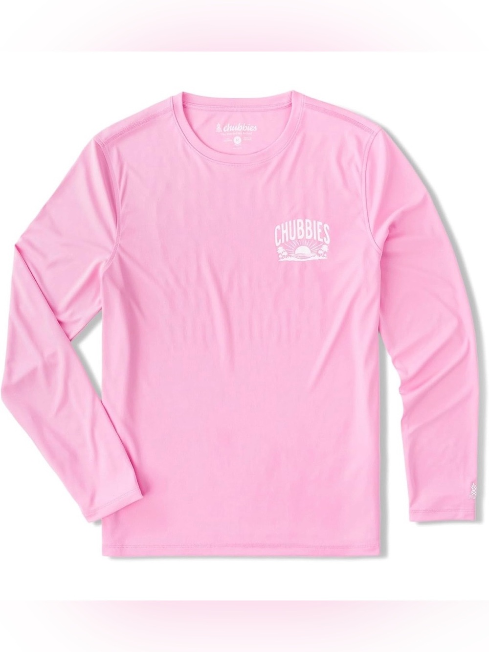 Chubbies Men's The Pink N' Proud Sun Crewneck Size Large Moisture Absorbing